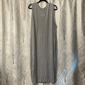 H&M Lightweight Grey Viscose Maxi Dress